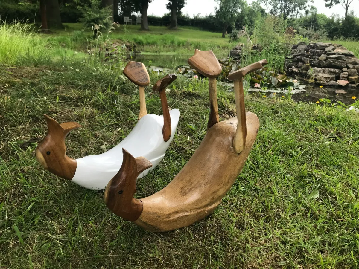 Drunk duck wine holder bamboo natural and white wine stand bar