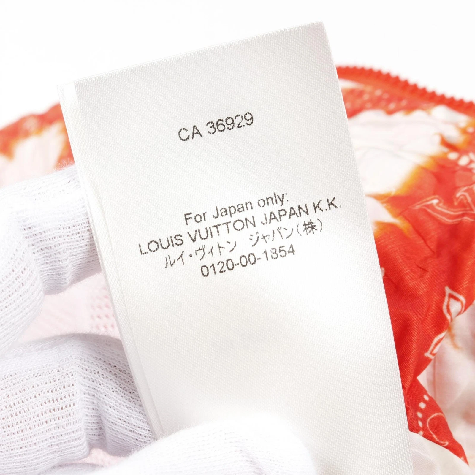 LOUIS VUITTON（LV） LOUIS VUITTON Monogram Bandana Giacca Nylon RM22MNW1HNB12W Nylon Bianco Arancione 54