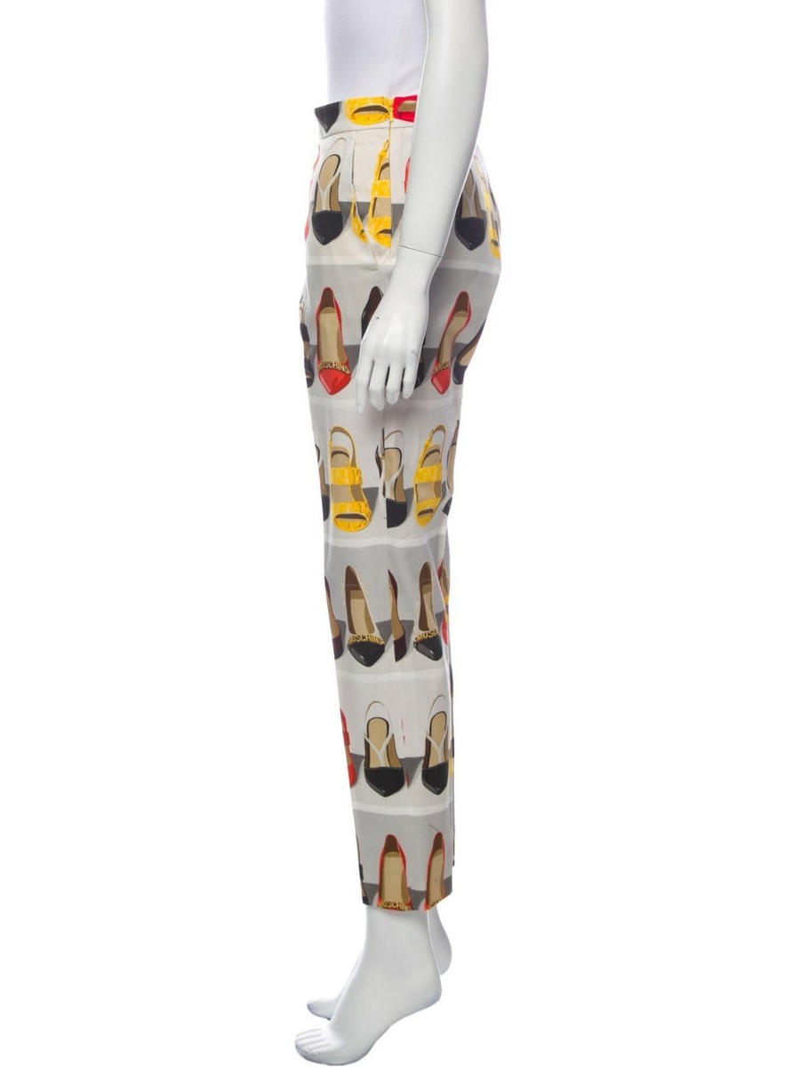 パンツ MOSCHINO COUTURE Woman Pants White 03275518 0004 Moschino elasticated-ankles track pants - women - Cotton