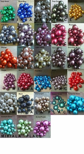 Floating Vase filler Pearls Wedding Decorations 80pc (Select Color Choice) - Picture 7 of 7