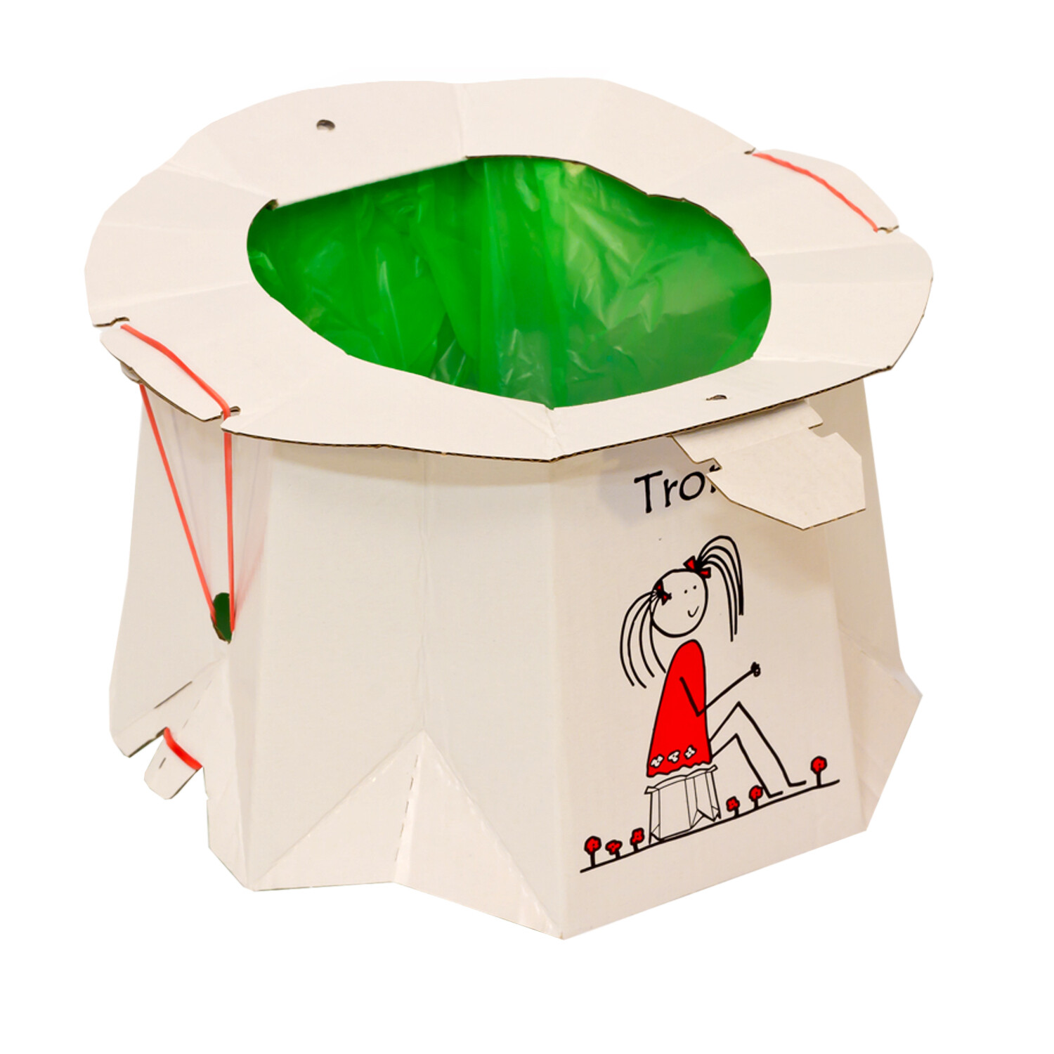 Pot jetable biodégradable enfants moins de 30 kg, pack de 10 toilettes de voyage nomade