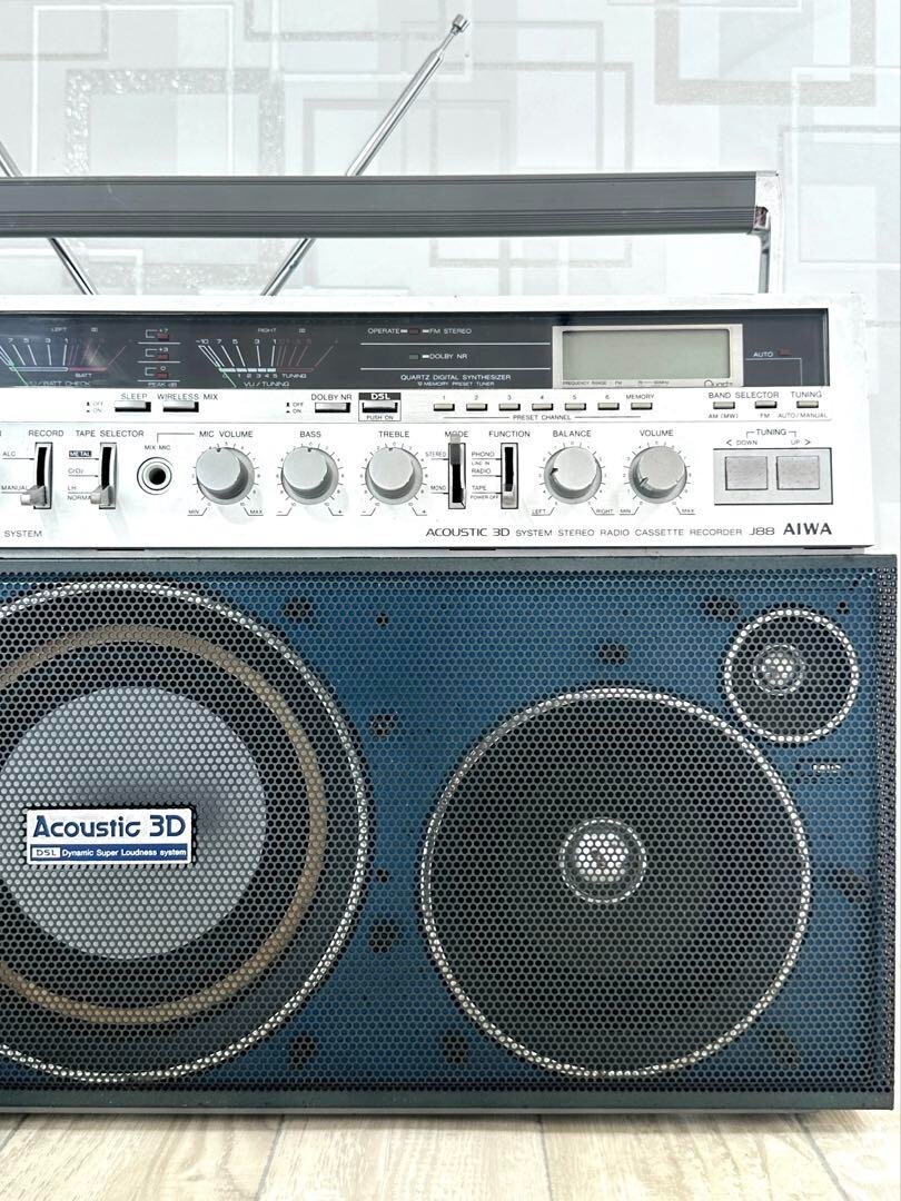 AIWA TURBOSONIC CS-J88 Stereo Radio Cassette Player DSL