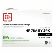 TRU RED HP 78A Black Toner Cartridges 2/PK