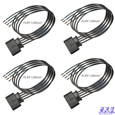 4x Stecker passt zu VW 1J0973724 Reparatursatz 1,00²  4-pol. Kabelsatz Zündspule