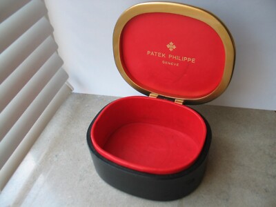 Vintage Patek Philippe Watch Box Display Case Black Red For Nautilus Ellipse etc