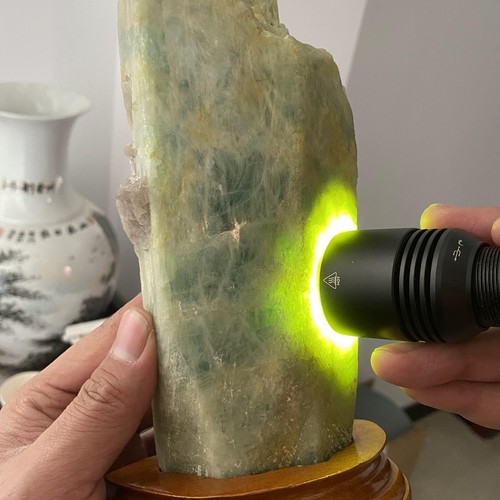 Muestra de prisma hexagonal cristal piedra preciosa aguamarina berilita natural rara 1500 g - Imagen 15 de 23