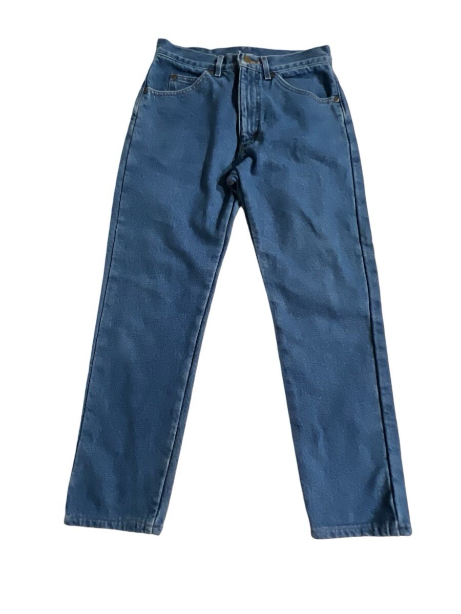 LL Bean Jeans Men's 28x26 measured (Tag 30x30) Flannel Lined Classic Fit VTG USA