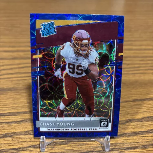 2020 Donruss Optic Blue Scope Chase Young Rated Rookie #166 Washington Football