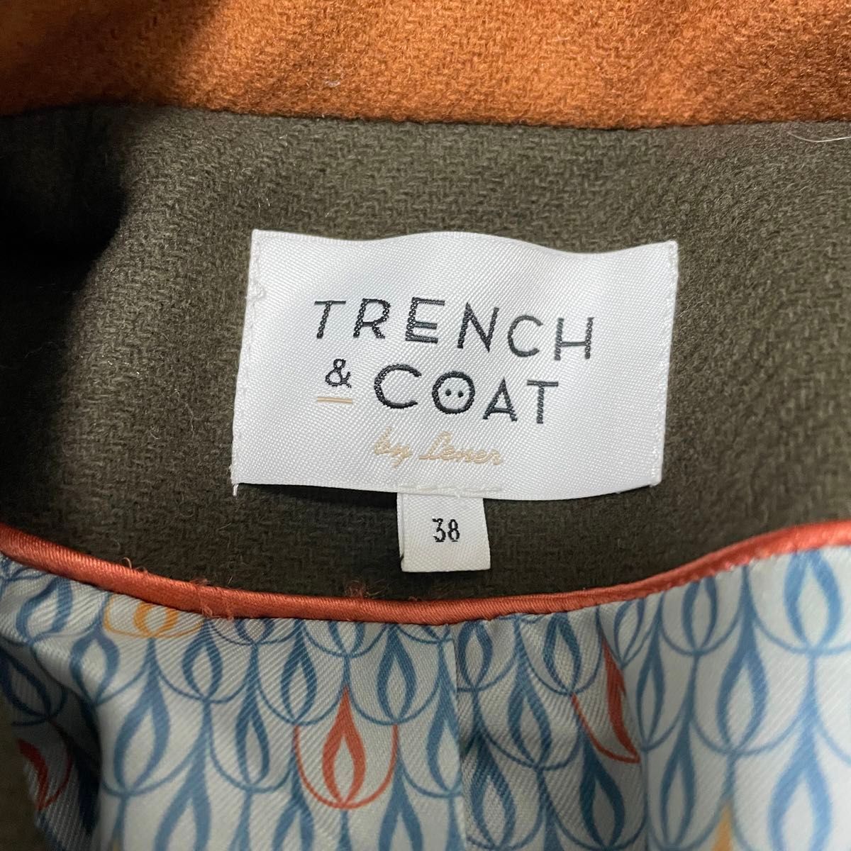LENER CORDIER long chester coat size 38 khaki good condition LENER CORDIER long chester coat size 38 khaki good condition