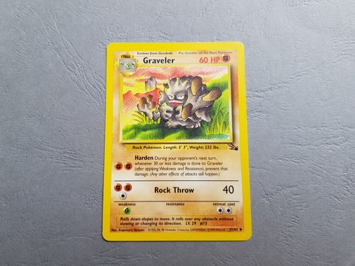 Carte Pokémon WIZARDS - Fossile (Fossil) 37/62 - Graveler 60HP - (Anglaise) - Photo 1/12