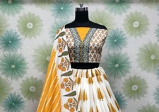 Formal Party Wear Indian Navratri Wedding Bollywood Lehenga Sari Lengha Choli