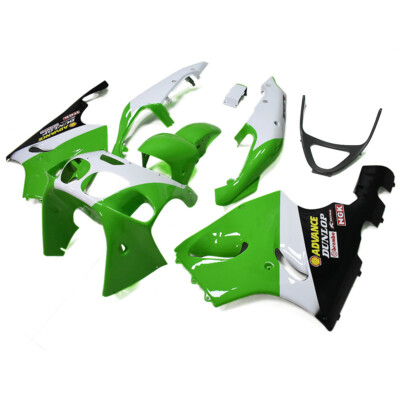 Green White Black Fairings fit for Kawasaki Ninja ZX7R 1996 2000