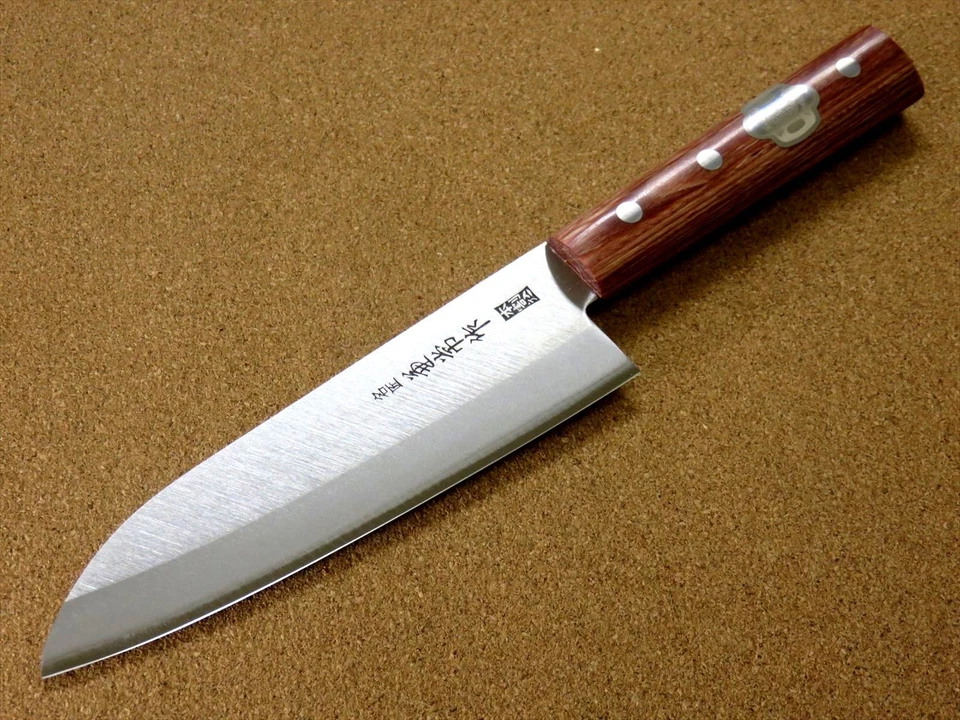 Cuchillo japonés Kanetsune Kitchen Santoku 165 mm 6 1/2 pulgadas Hon-Warikomi SEKI JAPÓN Foto 2 de 4