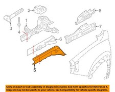CHRYSLER OEM 19-22 Renegade Fender Rails Components-Outer Rail 68439288AA