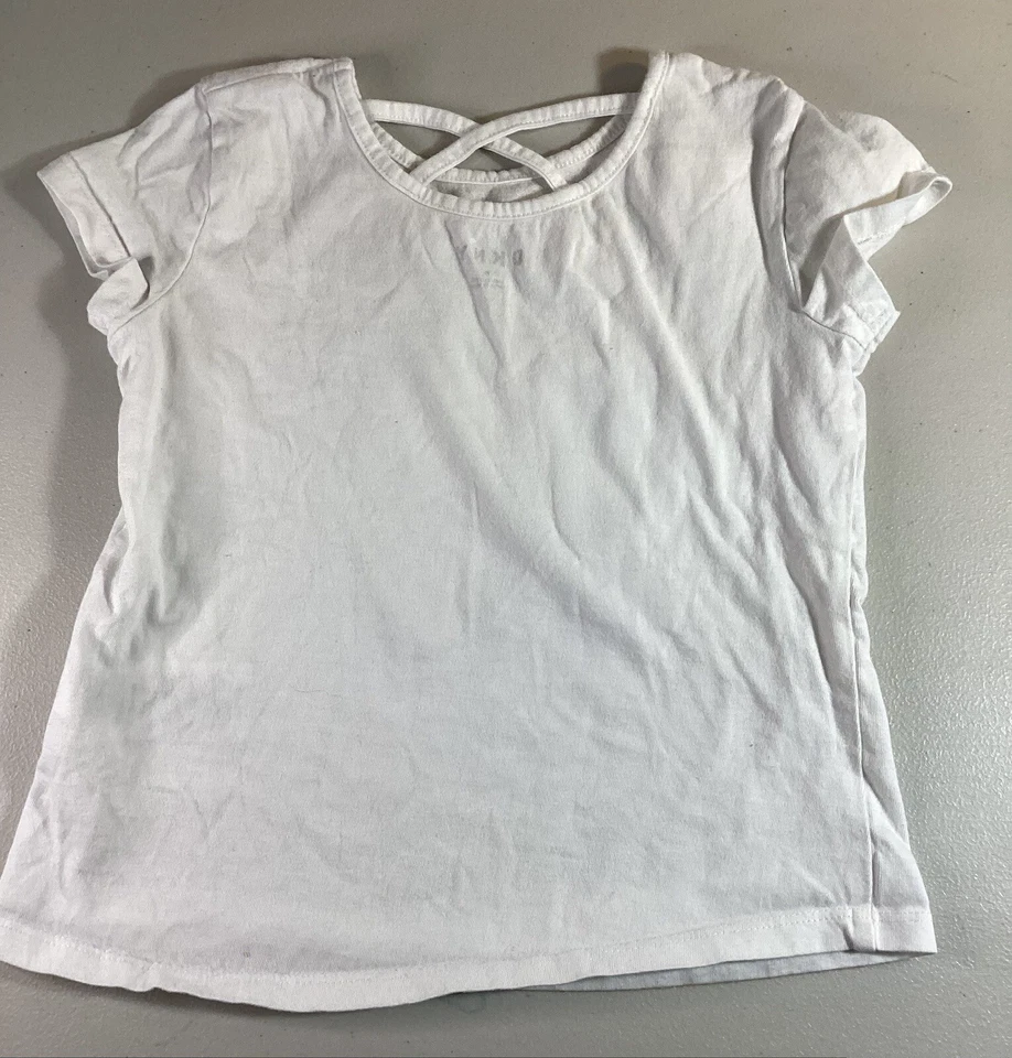 Lot of 3 Girls Shirts & Dress - Size 4 To 6 - DKNY, Children Place - Short Sleev Foto 4 de 4