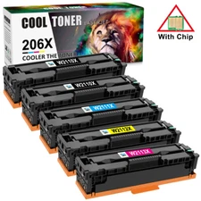 W2110A For HP 206A 206X Toner Black Color Laserjet Pro MFP M283cdw M283fdw Lot