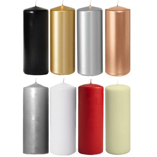 4 x Classic Candles Church Pillar Candles (Large) (7cm x 20cm) Tall