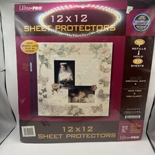 Ultra Pro 12x12 Sheet Protectors 10 Refills Holds 20 Sheets. New