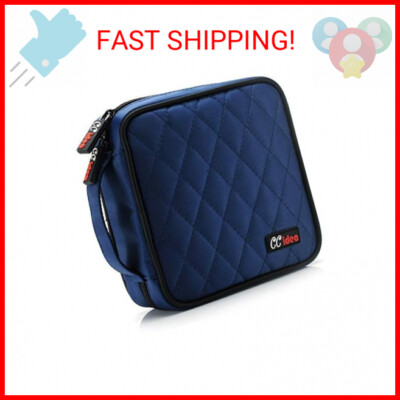CCidea 40 Capacity CD/DVD Case Holder Portable Disc Wallet Storage Binder Nylon 