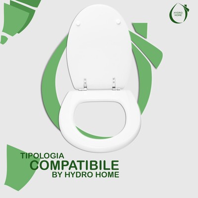 WC-Sitz Loft Von Hidra – Holzbeschichtet, Weiß, Polyesterharz, Verstellbare Scharniere