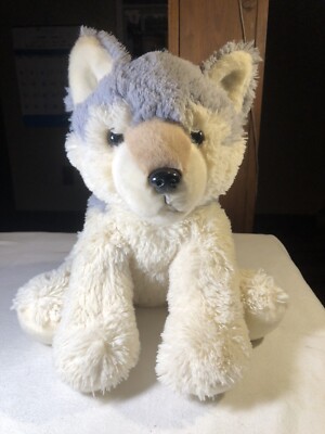 Aurora Wolf Husky Plush Grey Tan White Dog Stuffed Animal December 2018