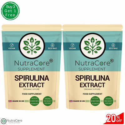 Bio Spirulina Kapsel 600mg (Grün- & Blaualgen) - Immunität, Entgiftung & 100% natürlich