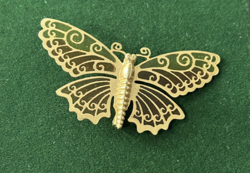 VTG Avon Jewelry Butterfly Gold-Tone Pin Brooch Women's - Picture 1 of 4