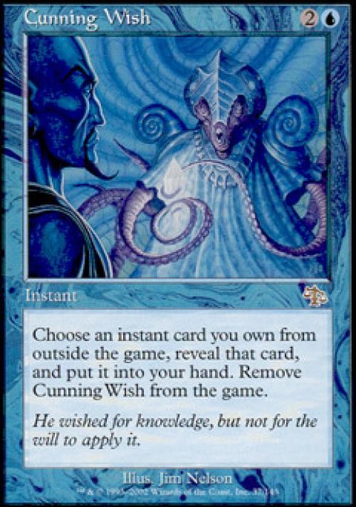 MTG English Cunning Wish Medium Play Foil Judgment