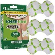 Hempvana Knee Bird Pain Relief Patch, As Seen On TV, Fits Under & Around Your