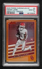 2020 Panini Chronicles Draft Picks Orange 1/20 CeeDee Lamb #5 PSA 10 GEM MT uk2