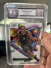 2023-24 Topps Chrome Cosmic White Hole Refractor SSP Kawhi Leonard 9.5 Gem Mint 