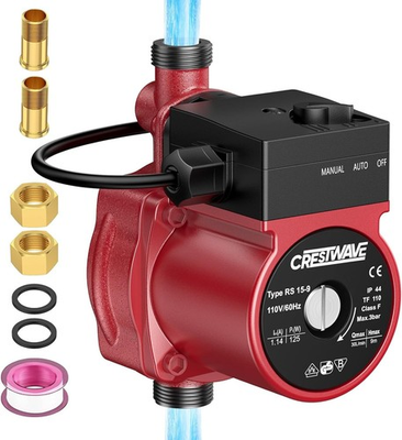 #ad Hot Water Recirculating Pump 125W 115V Automatic Circulation Pump for Water.... $95.90