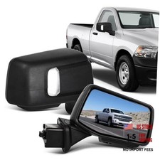 Towing Mirrors Tow Mirrors Fit 2019 2019-2023 for GMC Black - Power Control