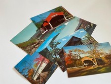 Vintage Covered Bridge Postcard Lot - Rare postcards, unused