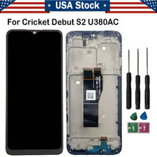 LCD Display Touch Screen Digitizer Assembly w/Frame For Cricket Debut S2 U380AC