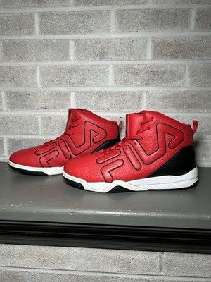 Fila Kronos Red HI Top Red Black BM00896-602 Men Size 10