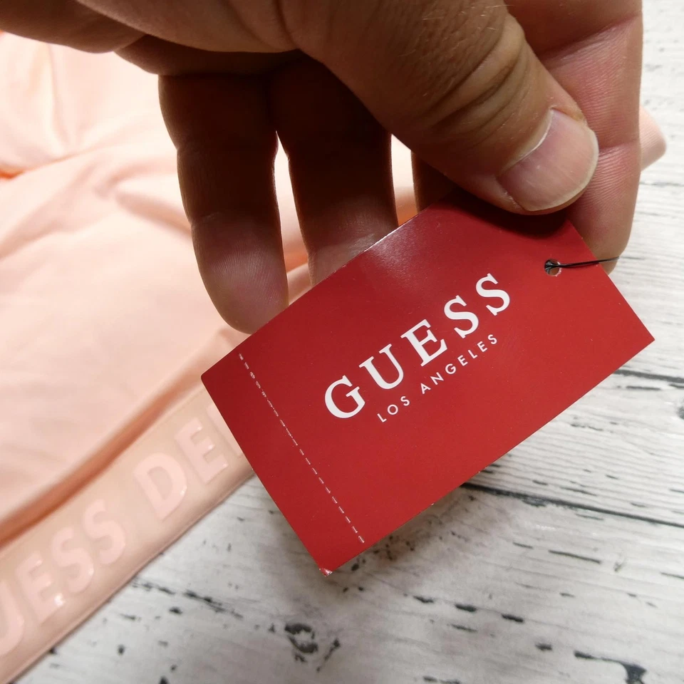 Pantalones Guess Legging Cora Niñas Talla 8 Rosa Macarrón Elastizados Atlético Logo Denim Foto 3 de 4