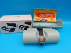 Vintage Hot Wheels Wrist Watch Mattel Swiss Movement w Original Case