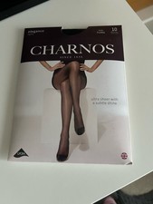Image of Charnos Elegance Black 10 Denier Tights Size X Large Bnwt