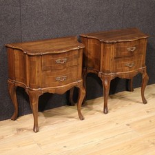 Pair of Venetian night stands in wood antique...