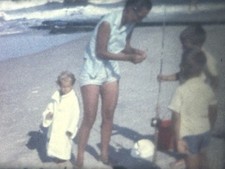 1960s Beach Fishing Sunset Vacation 8mm Film Reel Home Movie
