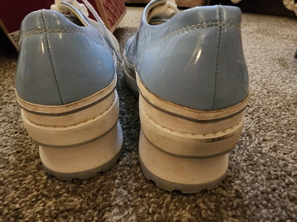 Sugar Thrillz Full Of Secrets Blue Heeled Sneakers Women's Size 9 - Image 4 of 4