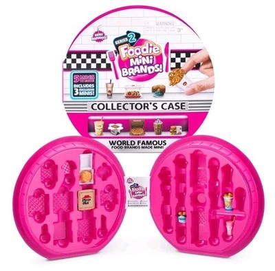 Foodie Mini Brands Series 2 Collector Case with 3 Exclusive Minis Display Sto...