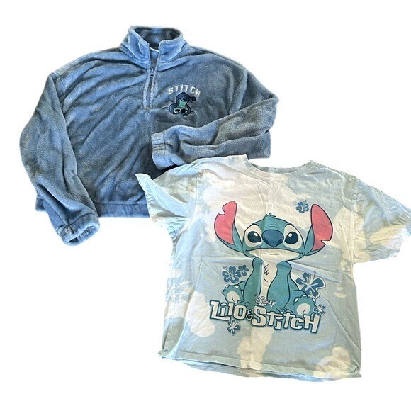Stitch Disney Character Bundle Pullover Sweater a… - image 1