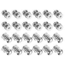 24pcs 0.3'' x 0.32'' Mini Round Knobs, Small Drawer Pulls, Silver