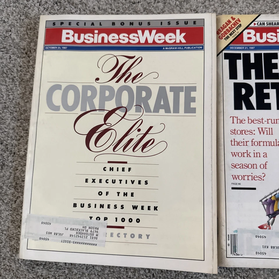 Lot Of 3 BusinessWeek Magazines 1987 - Image 2 of 4