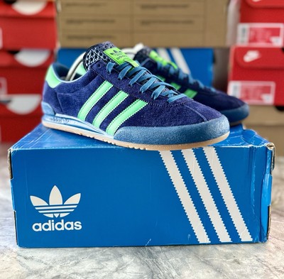  Brandneu Adidas Originals Jeans MK2 Retro Sneaker Blau Grün UK 11 US 11,5