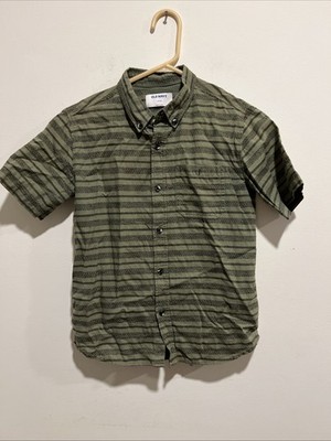Old Navy Textured Dobby-Stripe Short-Sleeve Shirt for Boys Size L(10/12)