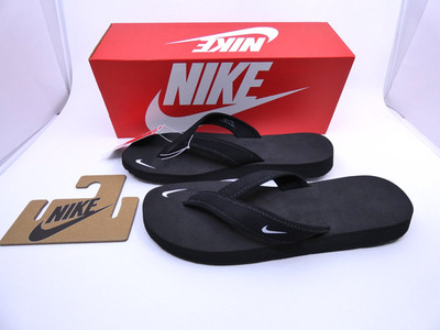 Nike Women's Celso Thong 'Black' Slides Flip-Flop Sandals 314870-011 Sz 9