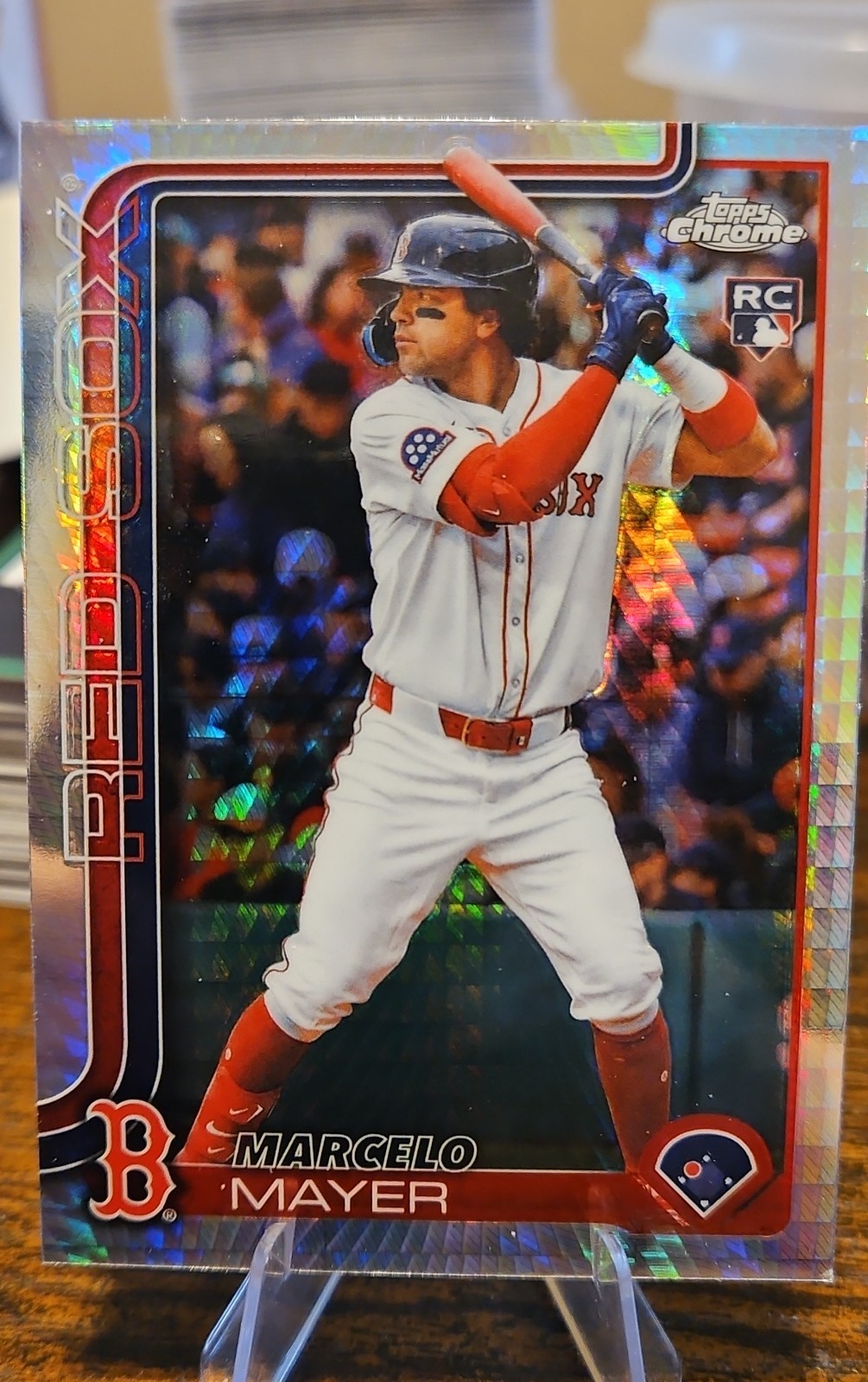 2025 Topps Chrome Update Series - Marcelo Mayer #USC9 Prism Refractor (RC)